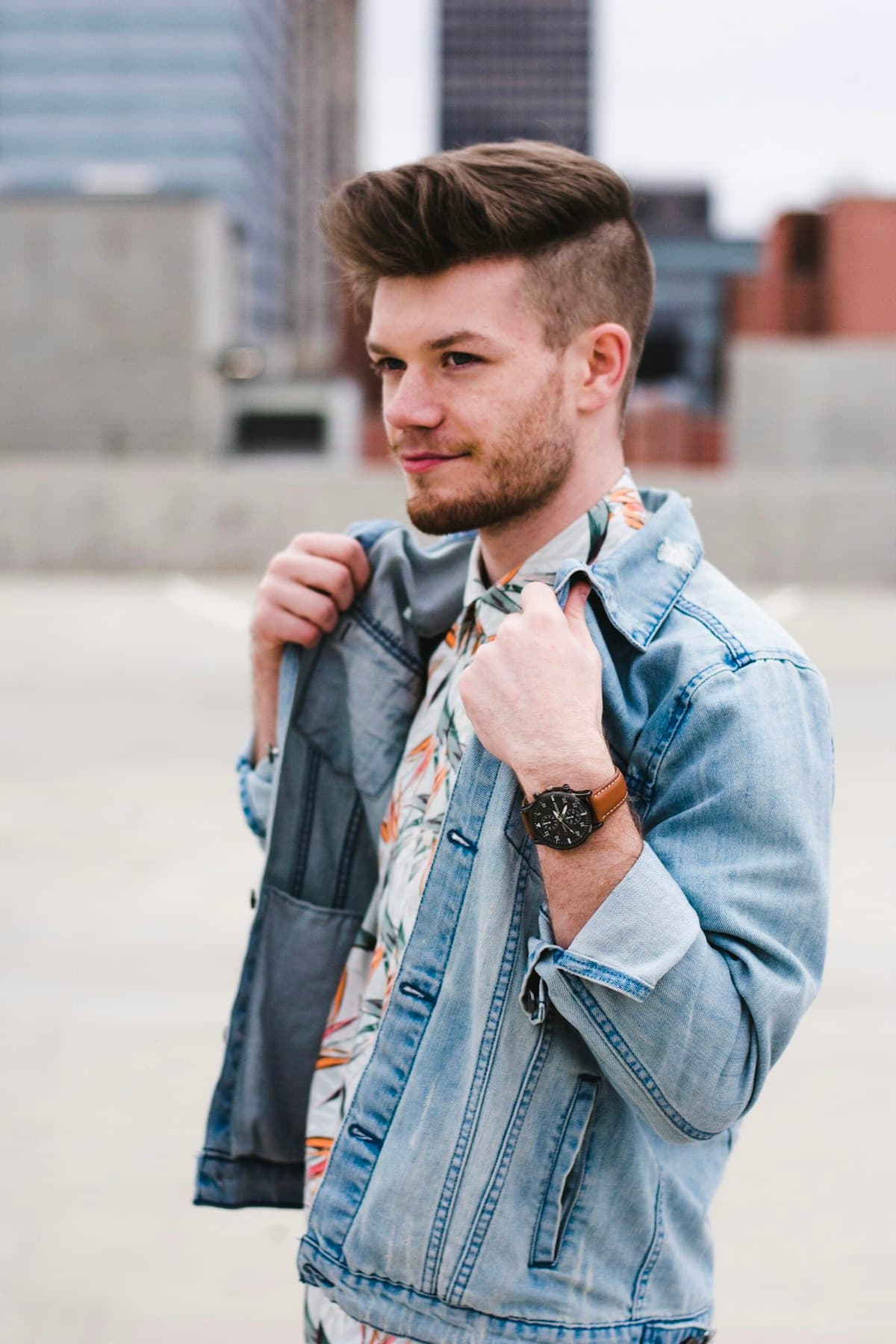 Menswear editorial portrait